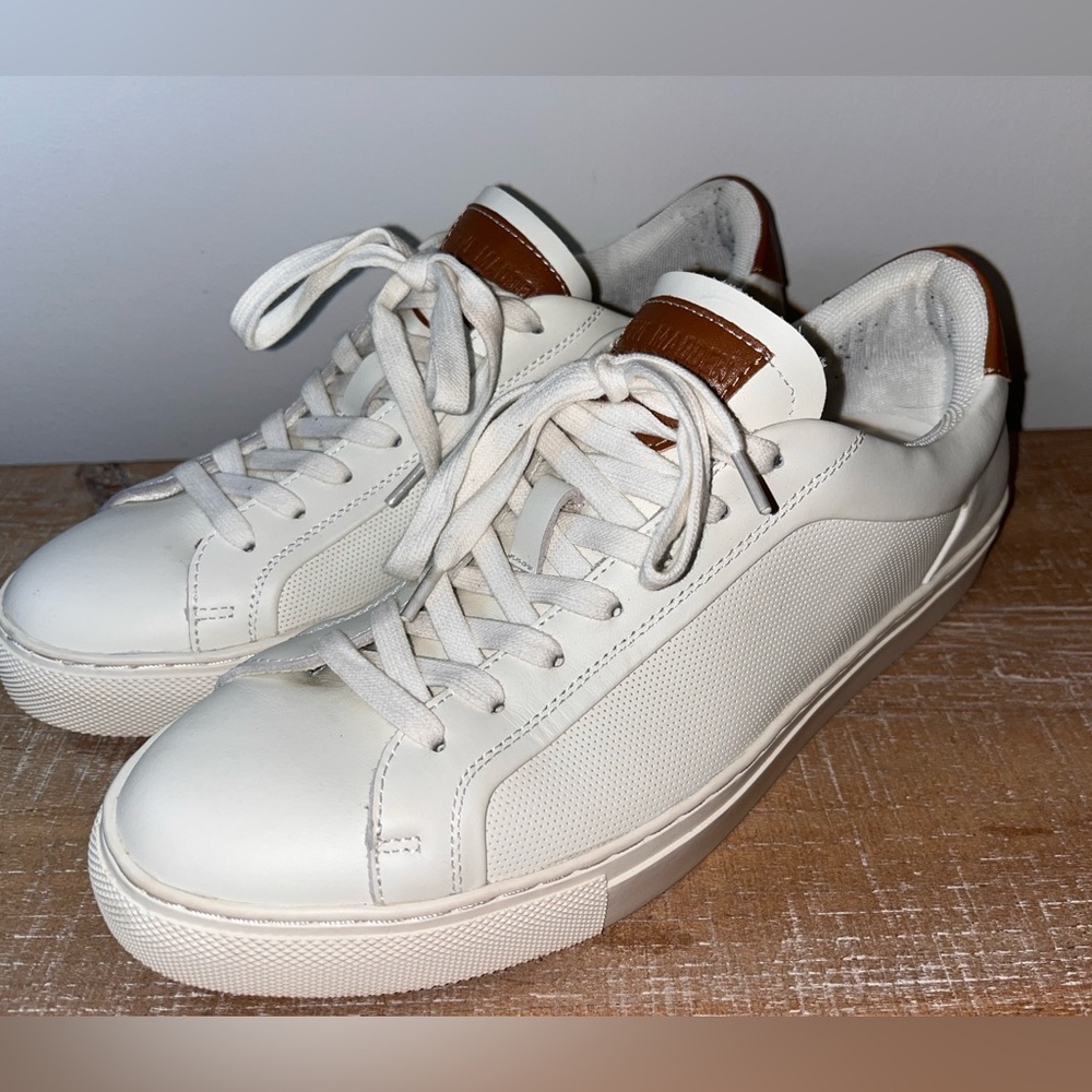 Steve Madden Finneas Size 9 M White Shoes Leather Great